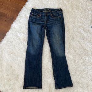 American Eagle Dark Wash Straight Jeans 12 R